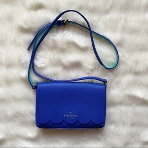 Kate Spade Lily Avenue Carah Crossbody in Island Deep Blue and Fresh Air